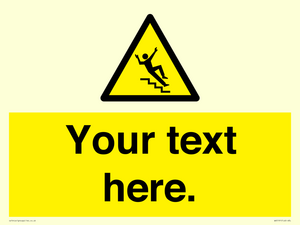 Custom Slippery Stairs Sign